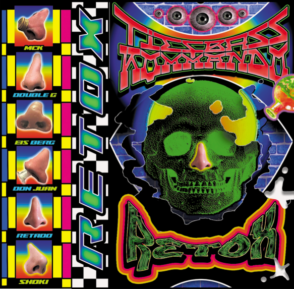 Cover artwork for Tiefbasskommando's Retox album