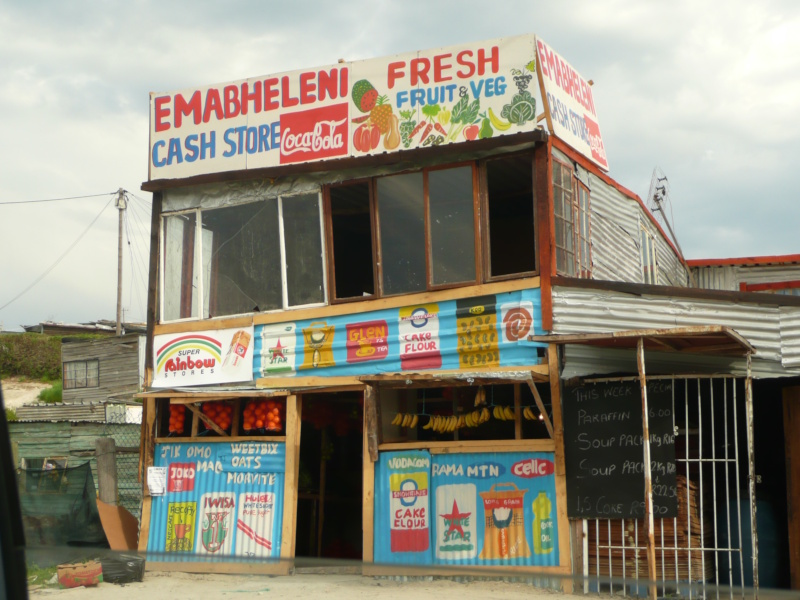 Photo of a Spaza Shop in South Africa with painted walls