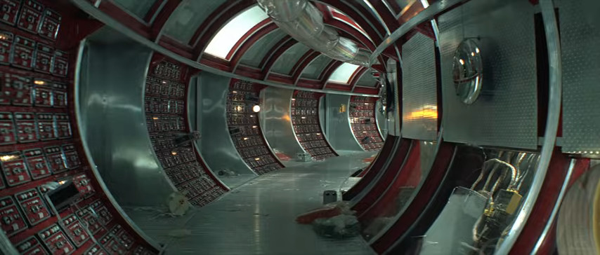 Screenshot of the space station's hallway in the Solaris movie